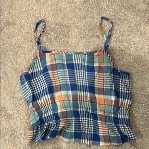 SO Plaid Multicolor Women's Top
